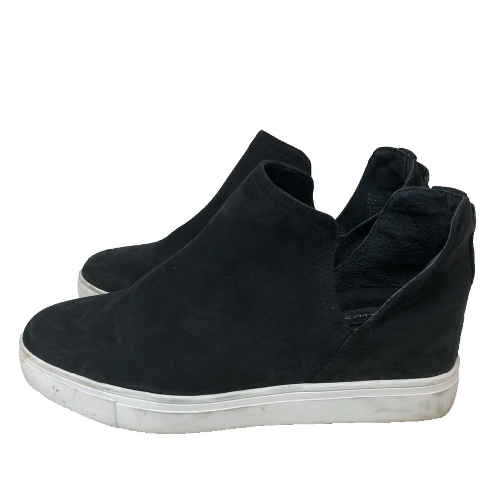 Steven by Steve Madden Canares Sneakers Black Suede Open Ankle Womens 8.5